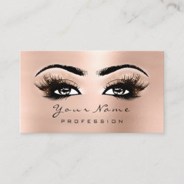 Makeup Öga Lash Rosa ros Guld avtalskort Tidsbeställning Kort