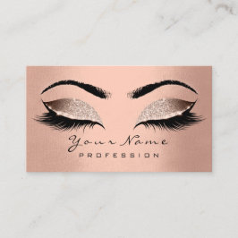 Makeup Öga Lash Vax Brown Skin-avtalskort Tidsbeställning Kort