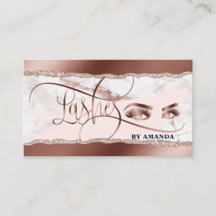 Makeup Ögon Lash Ro Guld Marble Torn papper Visitkort