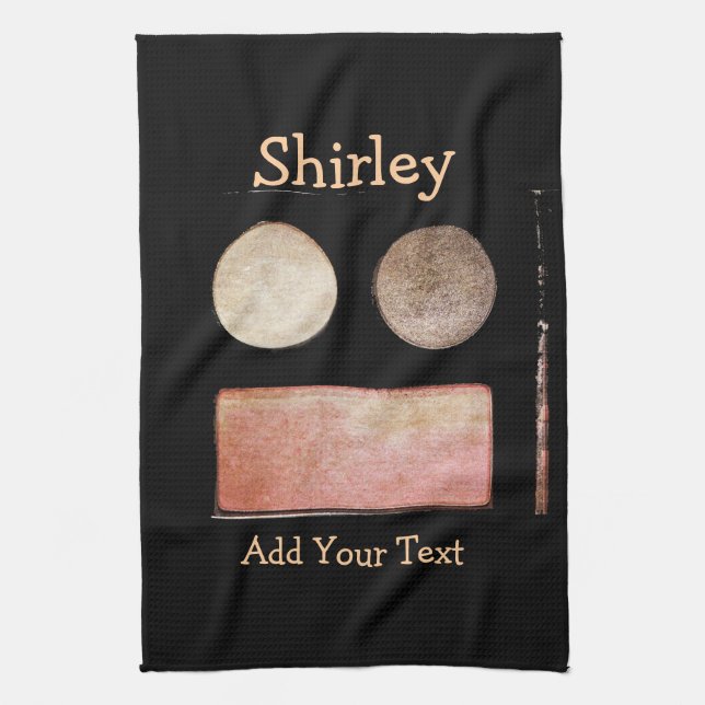Makeup Palette-Ansikte av Shirley Taylor Kökshandduk (Vertikal)