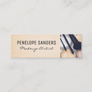 Makeup Palette och Penslar Mini Visitkort