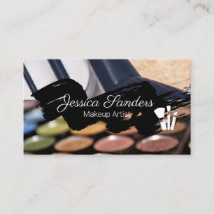 Makeup Palette och Penslar Modern Visitkort