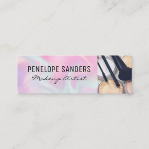 Makeup Palette och Penslar Vätska för utjämnad b Mini Visitkort