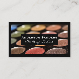 Makeup Palette Svarta Gräns Visitkort