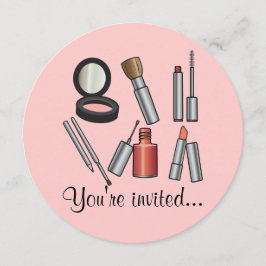 Makeup Party Inbjudningar