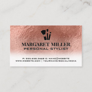 Makeup-penslar Metallisk Ro-guldeldningsmetall Visitkort