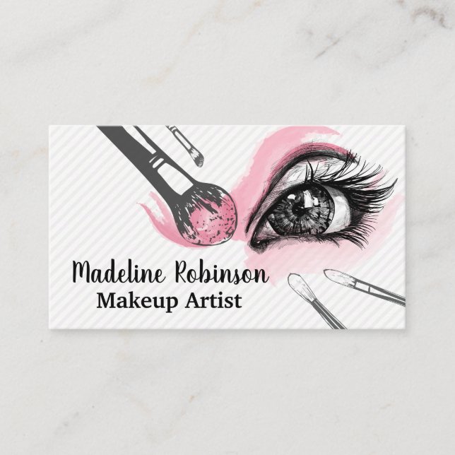 Makeup-penslar | Öga Lash Tidsbeställning Kort (Framsida)