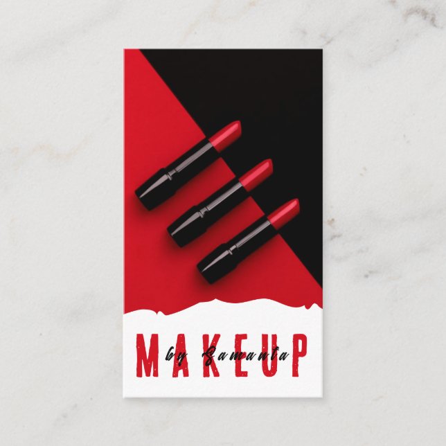 Makeup PMU Microblading Henna Salon Affärskort Visitkort (Framsida)