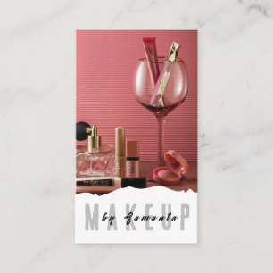 Makeup PMU Microblading Henna Salon Affärskort Visitkort