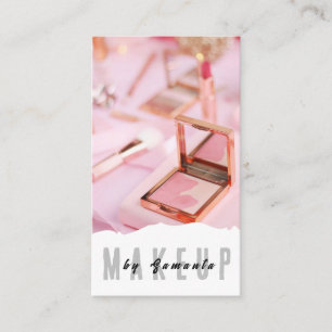 Makeup PMU Microblading Henna Salon Affärskort Visitkort