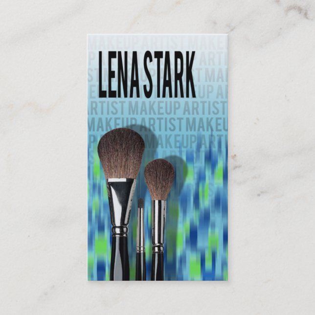 Makeup Pro I - Cosmetologist för Makeupkonstnär Visitkort (Framsida)