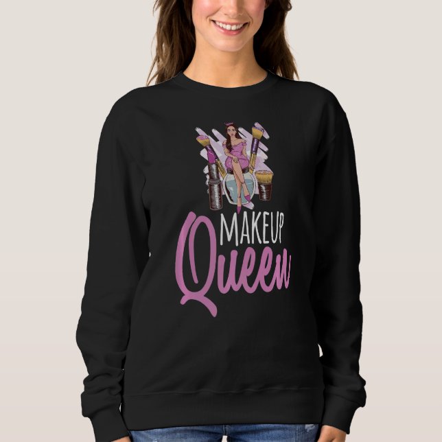 Makeup Queen Makeup Makeup Artist Premium T Shirt (Framsida)
