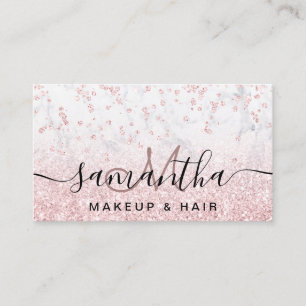 Makeup ro glitter marble gnistra conetti visitkort