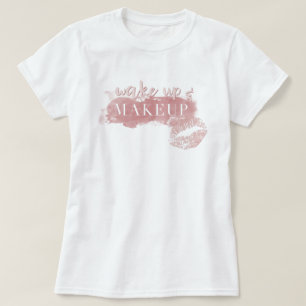 Makeup Rosa Girl Girl Läppar T Shirt
