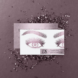 Makeup Salon Professionell Dusty Rosa Shimmer Visitkort