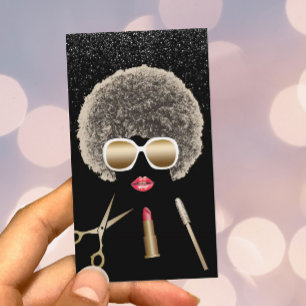 Makeup & salong för skönhet för hårstylist mod visitkort