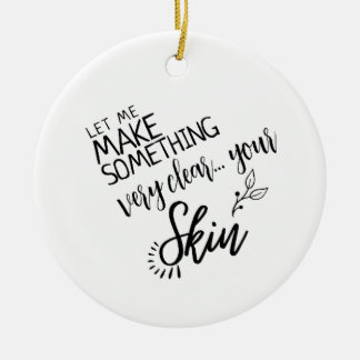 Makeup Skincare-konsult presentesthetist-artist Julgransprydnad Keramik
