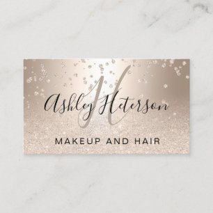 Makeup skrivar metalliskt chic guld- glitter för visitkort