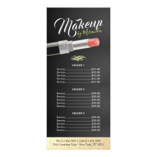 Makeup Stylist Beauty Salon Price Lipstick Reklamkort