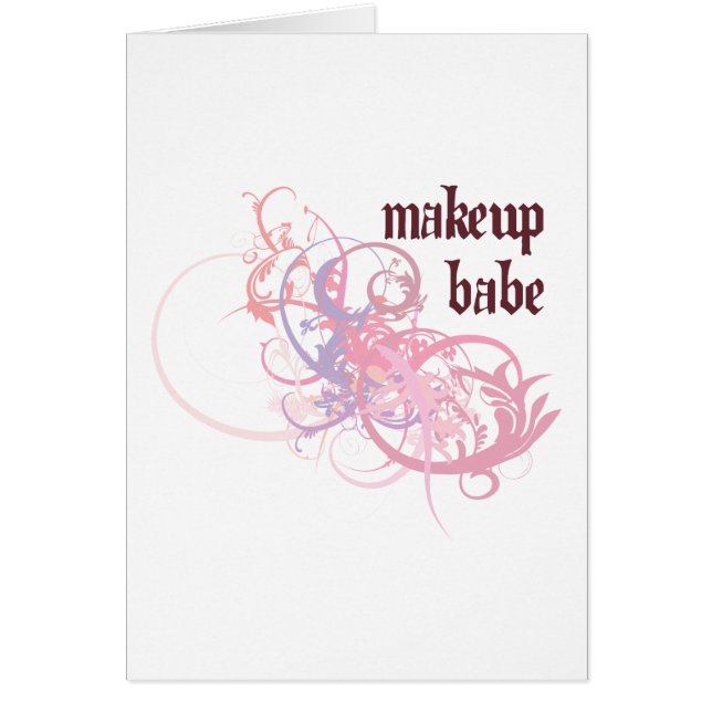 MakeupBabe Hälsningskort (Framsidan)