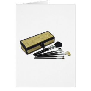 MakeupBrushesWickerBox110511 Hälsningskort