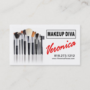 MakeupDiva för visitkort för Makeupkonstnärer