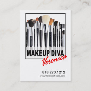 MakeupDiva för visitkort för Makeupkonstnärer