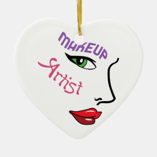 Makeupkonstnär Julgransprydnad Keramik