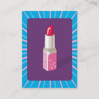 Makeupkonstnär/läppstift Visitkort