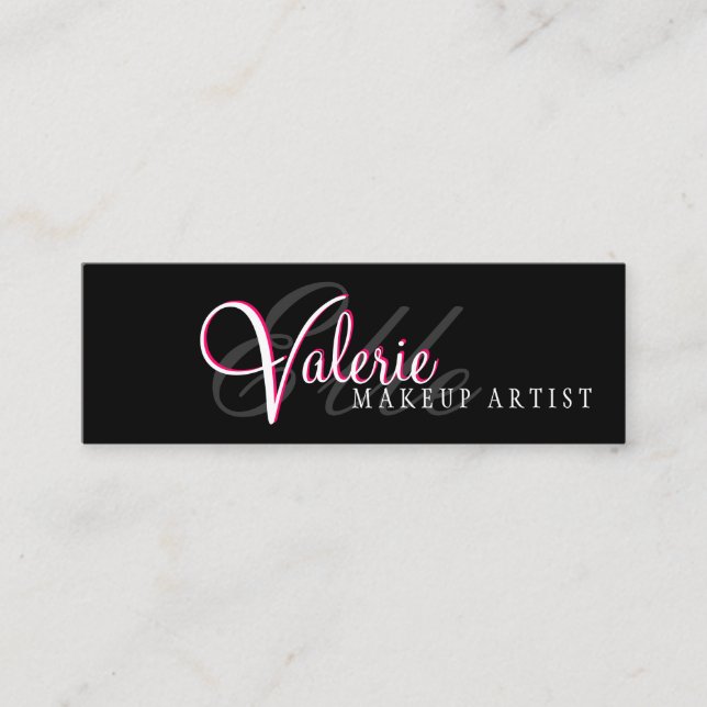 Makeupkonstnär Mini Visitkort (Framsida)
