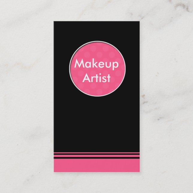 Makeupkonstnär Visitkort (Framsida)