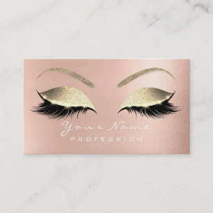 Makeupögonbryn synar Glam för snärtglitterro Visitkort