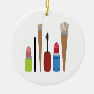 Makeupverktyg Julgransprydnad Keramik