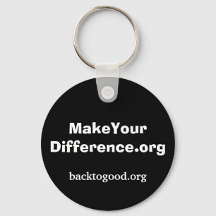 MakeYourDifference.org keychain Nyckelring