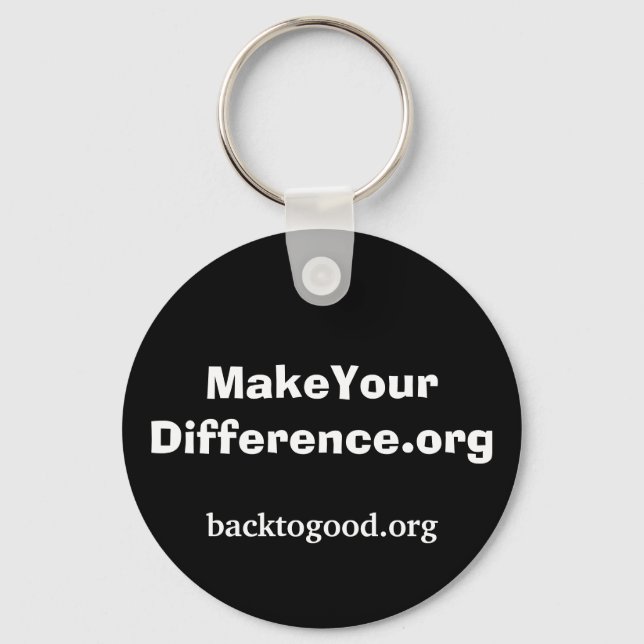MakeYourDifference.org nyckelkedja Nyckelring (Framsida)