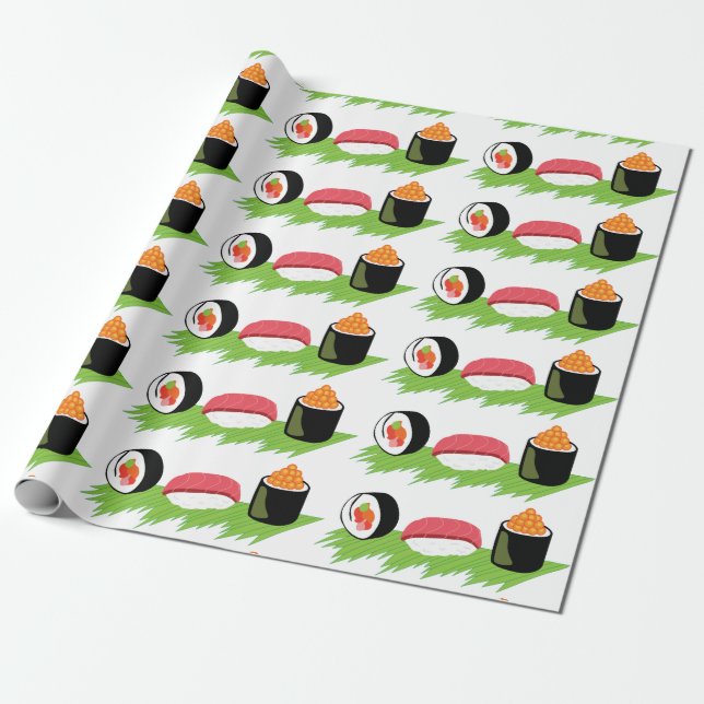 Maki Nigiri Ikura Presentpapper (Utrullad)