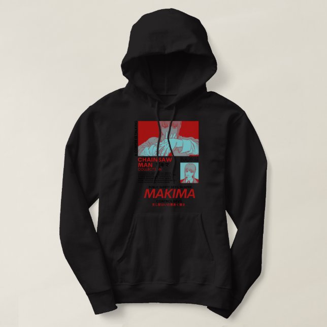 Makima Red - Chainsee Man Classic Hoodie (Design framsida)