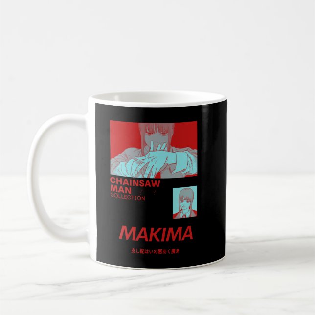 Makima Red - Chainsee Man Classic Kaffemugg (Vänster)