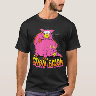 Makin Bacon Funny BBQ bacon T Shirt
