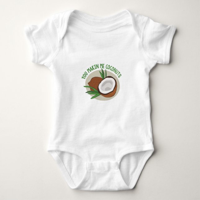 Makin mig kokosnötter tee shirt (Framsida)