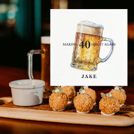 Making 40 Great Again Beer Birthday Party II Pappersservett