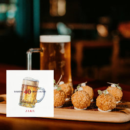 Making 40 Great Again Beer Birthday Party Pappersservett