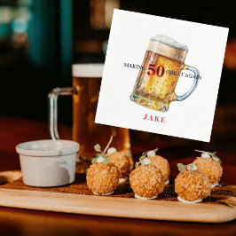 Making 50 Great Again Beer Birthday Party Pappersservett