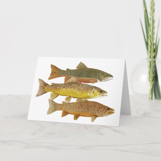 Making a Tiger Trout Card Kort (Framsida)