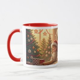 making christmas cookies with mom mugg