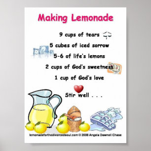 making lemonade poem poster