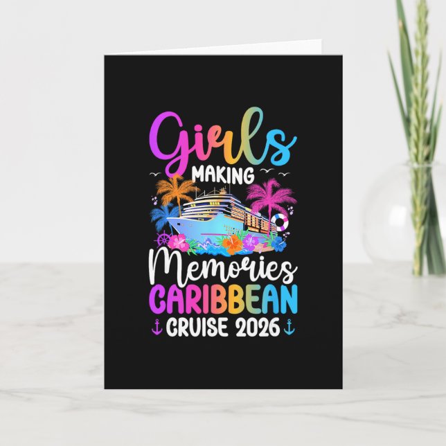Making Memories Karibienkryssning 2026 Tjejer Crui Kort (Framsida)