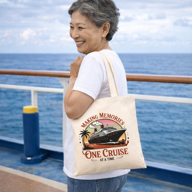 Making Memories One Cruise at a Time Tygkasse (Making Memories One Cruise At A Time | Customized Family Reunion Cruise Bag)