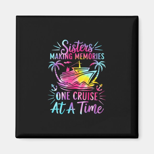 Making Memories Systrar Kryssningsresa 2025 Systra Magnet (Framsidan)