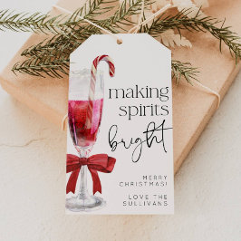 Making Spirits Bright Jul Cocktail Presentkortseti Presentetikett